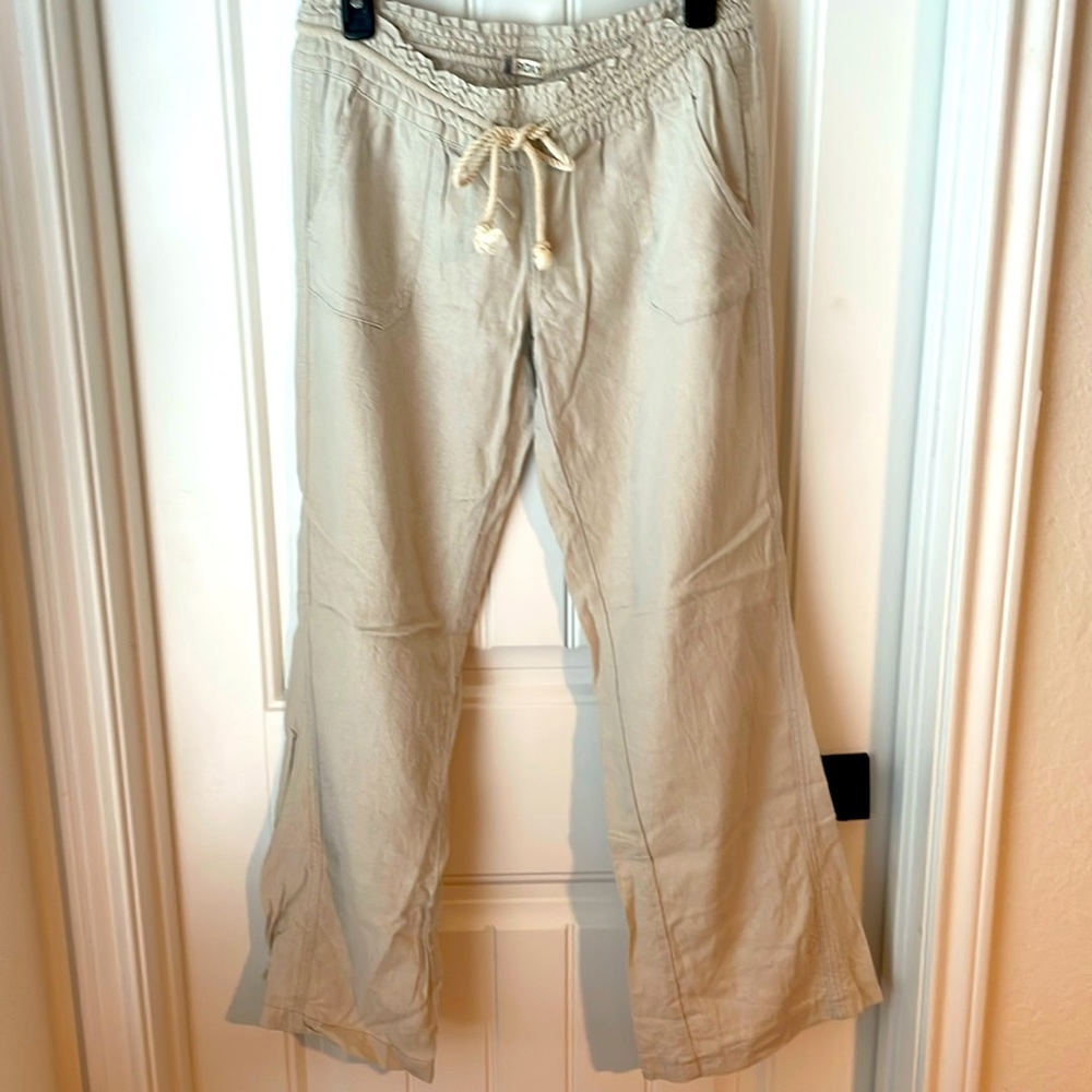 Roxy cream or light khaki Oceanside pant medium